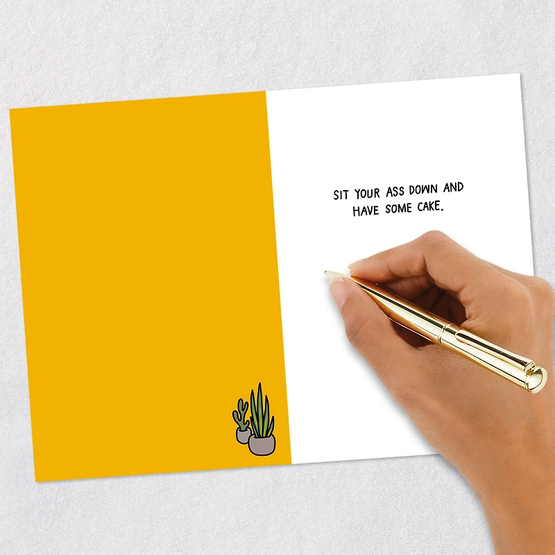 Sit Your Ass Down Funny Birthday Card for only USD 4.49 | Hallmark