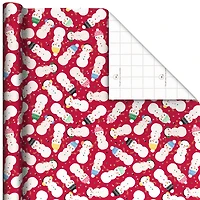 Snow Kiddos on Red Jumbo Holiday Wrapping Paper Roll, 90 sq. ft. for only USD 9.99 | Hallmark
