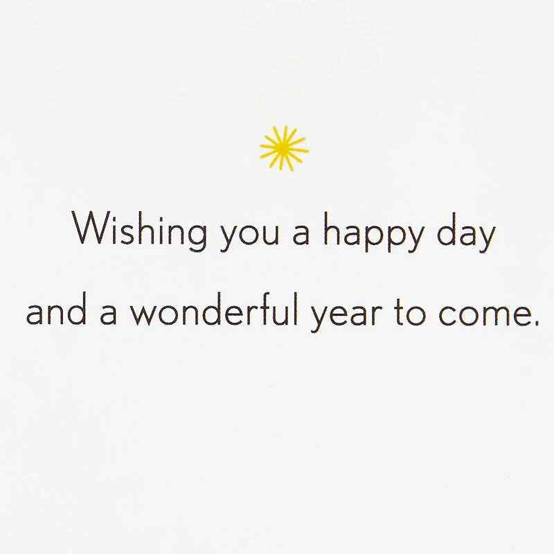 Wishing You a Happy Day and a Wonderful Year Birthday Card for only USD 2.50 | Hallmark