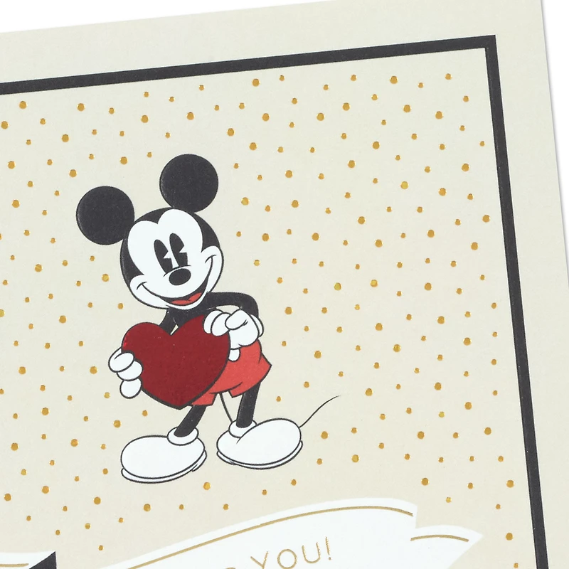 Disney Mickey Mouse All the Love My Heart Can Hold Valentine's Day Card for only USD 5.99 | Hallmark
