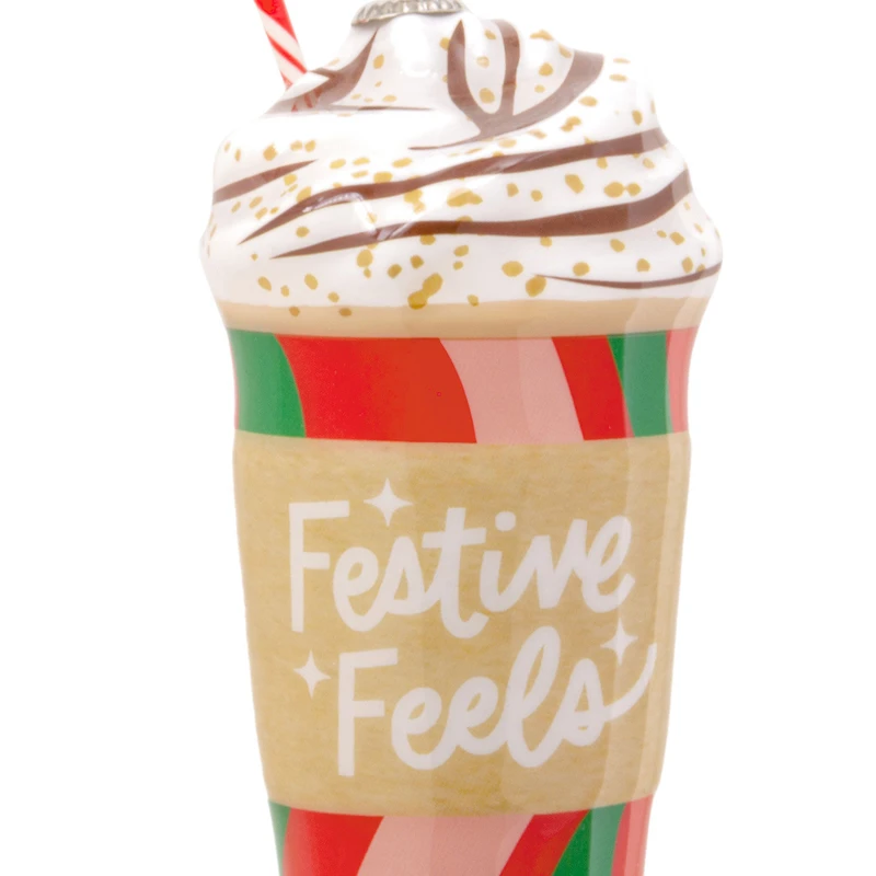 Festive Feels Coffee Cup Shatterproof Hallmark Ornament for only USD 9.49 | Hallmark