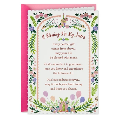 A Blessing for My Sister Religious Birthday Card for only USD 4.99 | Hallmark
