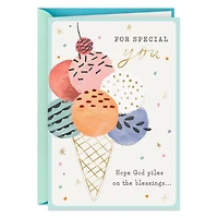Hope God Piles on the Blessings Religious Birthday Card for only USD 2.99 | Hallmark