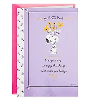 Peanuts® Snoopy It's Your Day Birthday Card for Mom for only USD 4.59 | Hallmark