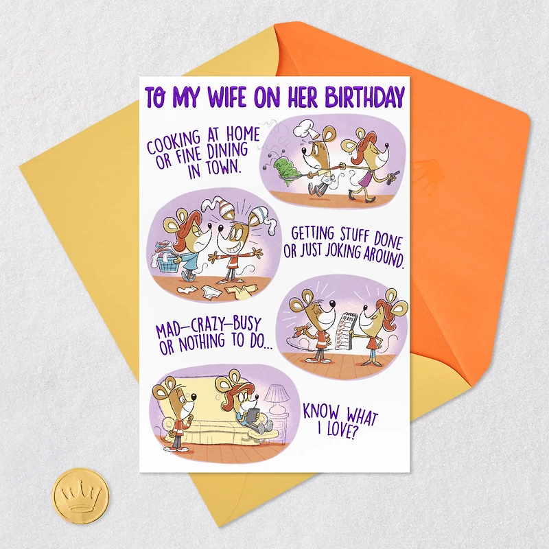 What I Love Funny Birthday Card for Wife for only USD 5.99 | Hallmark