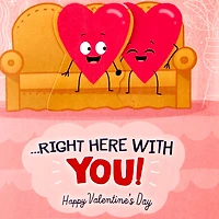 Right Next to You Funny Valentine's Day Card With Motion for only USD 5.99 | Hallmark