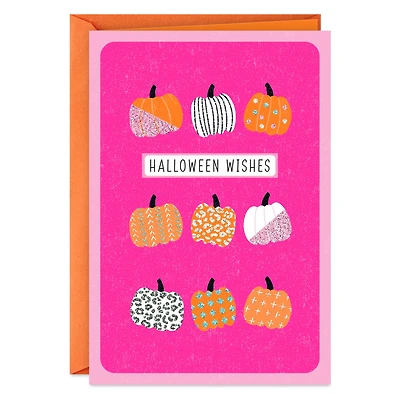 Halloween Wishes Sparkly Pumpkins Halloween Card for only USD 0.99 | Hallmark