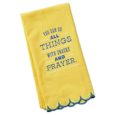 Snacks and Prayer Tea Towel, 18x26 for only USD 14.99 | Hallmark