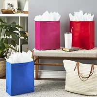 13" Assorted Solid Colors 3-Pack Large Gift Bags for only USD 7.99 | Hallmark