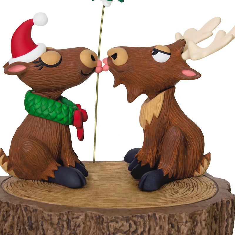 Merry Kiss-Moose Musical Ornament With Motion for only USD 49.99 | Hallmark