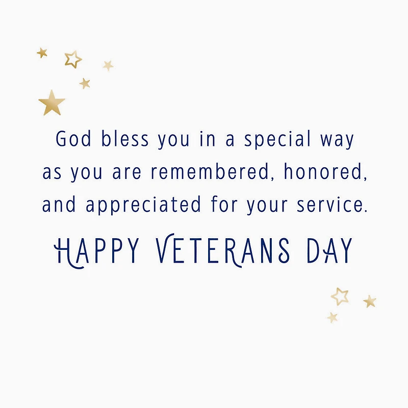 God Bless You in a Special Way Religious Veterans Day Card for only USD 2.99 | Hallmark