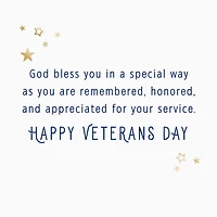 God Bless You in a Special Way Religious Veterans Day Card for only USD 2.99 | Hallmark