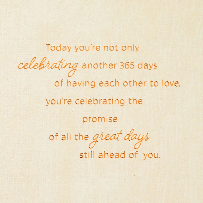 All the Celebrating Anniversary Card for Son and Spouse for only USD 4.99 | Hallmark