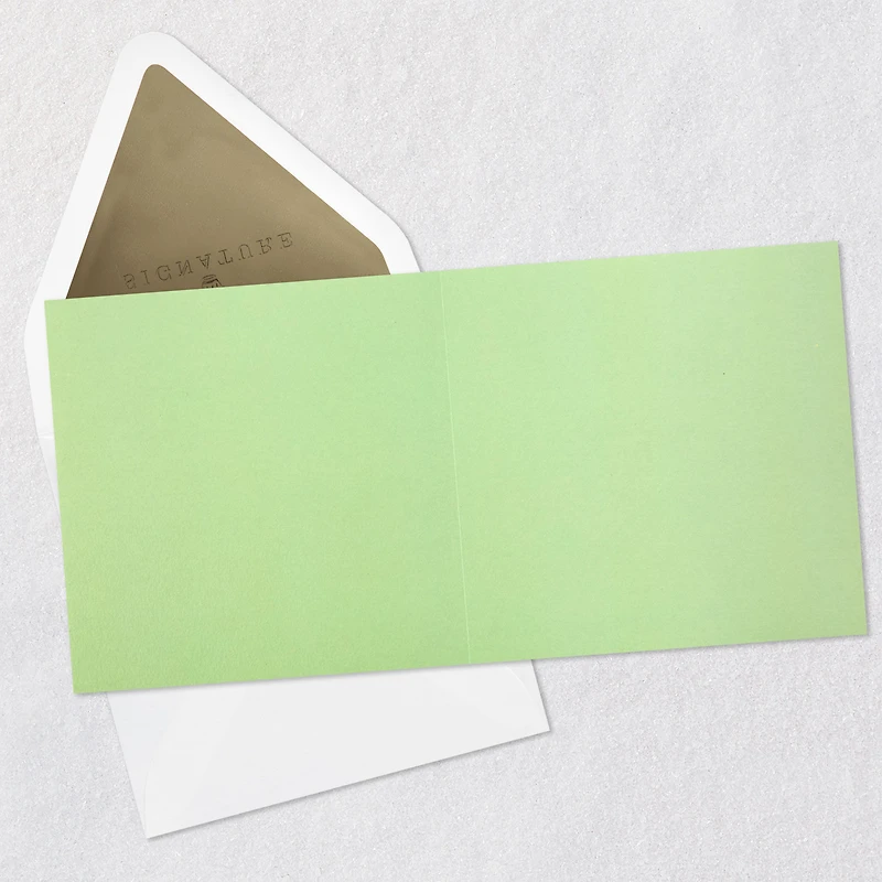 White Tropical Leaves on Mint Green Blank Card for only USD 8.59 | Hallmark