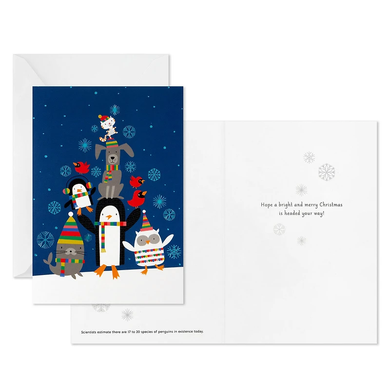 UNICEF Cute Critter Pyramid Boxed Christmas Cards, Pack of 12 for only USD 12.50 | Hallmark
