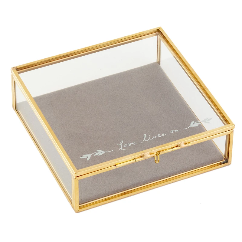 Love Lives On Glass Memory Box, 5x5 for only USD 19.99 | Hallmark