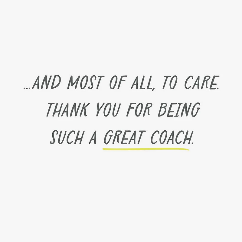 You're a Great Coach Thank You Card for only USD 2.99 | Hallmark