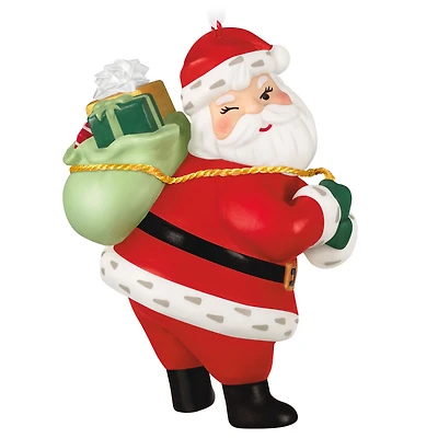 Vintage Santa Porcelain Ornament for only USD 31.99 | Hallmark