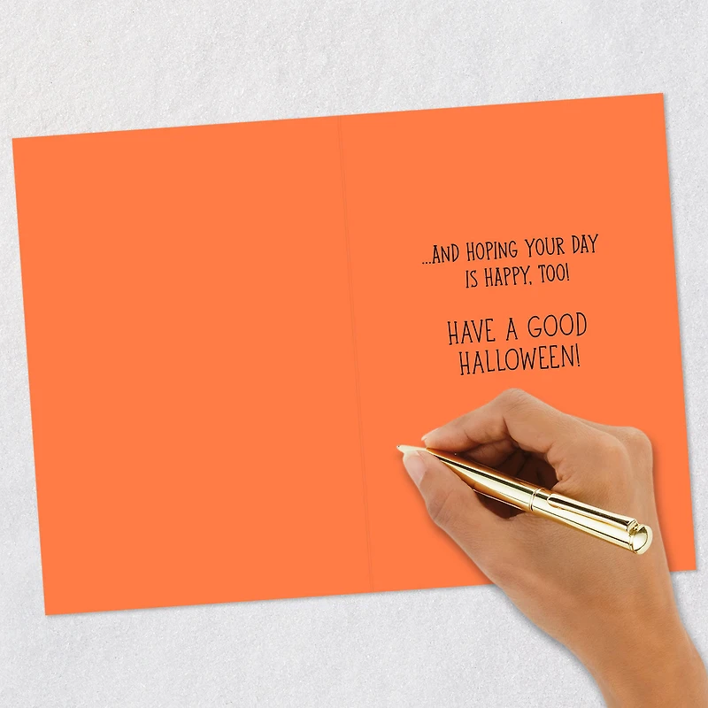 Thinking Smiley Thoughts of You Halloween Card for only USD 2.00 | Hallmark