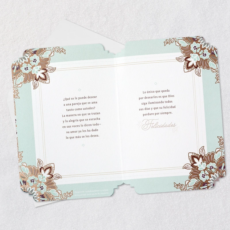 Joy Religious Spanish-Language Wedding Card for Couple With Prayer Card for only USD 5.99 | Hallmark