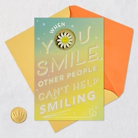 You Make the World a Happier Place Birthday Card With Wearable Pin for only USD 9.99 | Hallmark