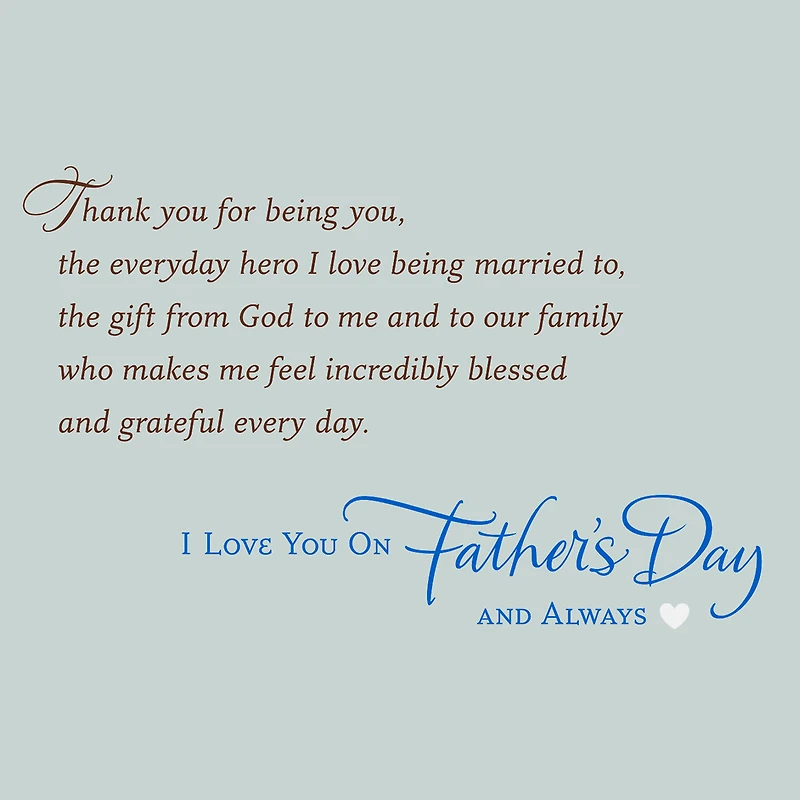 My Heart Thanks God for You Religious Father's Day Card for Husband for only USD 6.99 | Hallmark