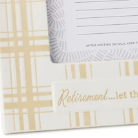 Retirement Quote on Plaid Picture Frame, 4x6 for only USD 26.99 | Hallmark