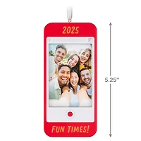 Fun Times 2025 Cell Phone Personalized Ornament, Custom Photo for only USD 29.99 | Hallmark