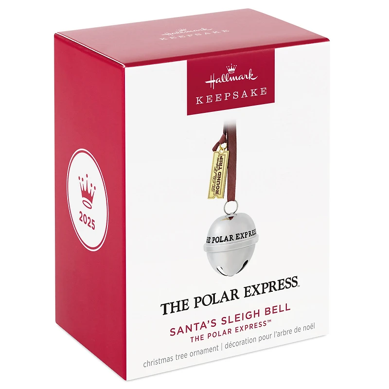 The Polar Express™ Santa's Sleigh Bell 2025 Metal Ornament for only USD 23.99 | Hallmark