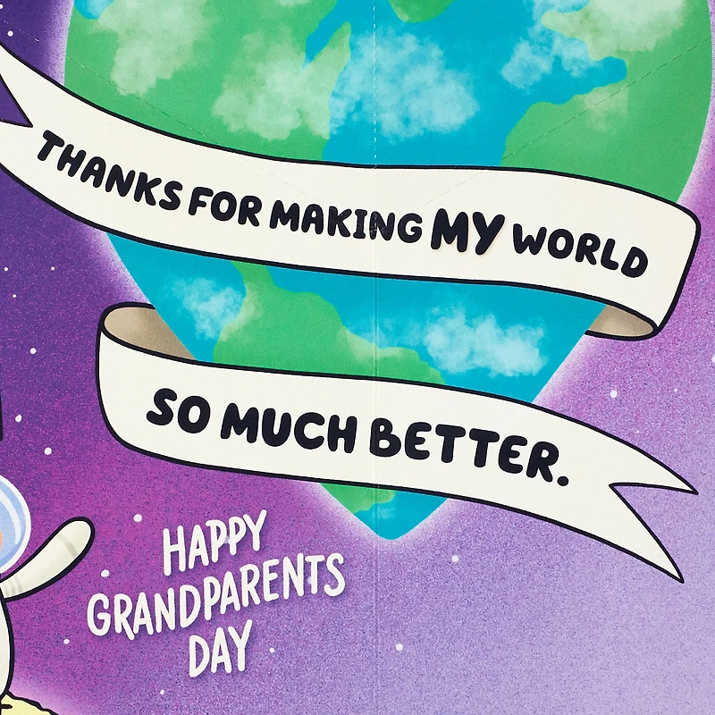 You Make the World Heart-Shaped Pop-Up Grandparents Day Card for Nana for only USD 3.99 | Hallmark