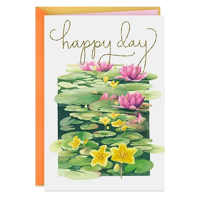 Marjolein Bastin Happy Day Water Lilies Birthday Card for only USD 3.99 | Hallmark