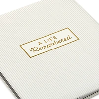 A Life Remembered Taupe Striped Refillable Photo Album for only USD 39.99 | Hallmark