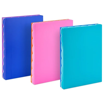 Scalloped Solids 3-Pack Assorted Small Gift Box Bundle for only USD 5.49 | Hallmark