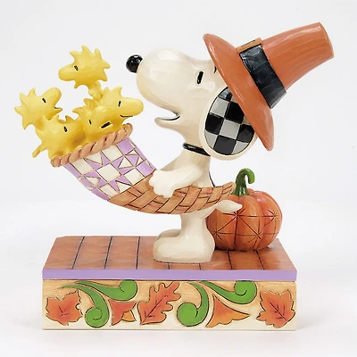 Jim Shore Peanuts Snoopy Cornucopia of Friends Figurine, 5.3" H for only USD 52.99 | Hallmark