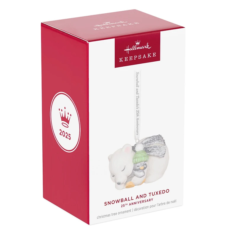 25th Anniversary Snowball and Tuxedo Porcelain Ornament for only USD 37.99 | Hallmark