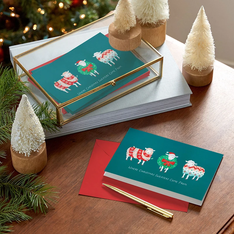 Merry Wishes to Ewe Funny Boxed Christmas Cards, Pack of 16 for only USD 12.49 | Hallmark