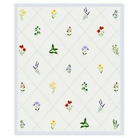 Wildflowers on Cream Diamonds Throw Blanket, 50x60 for only USD 29.99 | Hallmark