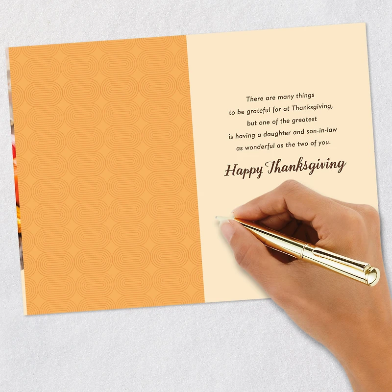 Grateful for the Two of You Thanksgiving Card for Daughter and Son-in-Law for only USD 2.99 | Hallmark