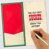 Old Days of Gift-Giving Sucked Funny Money Holder Christmas Card for only USD 2.99 | Hallmark