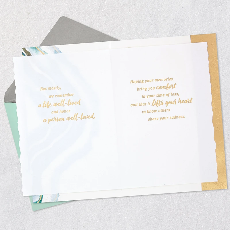Well-Lived and Well-Loved Sympathy Card for only USD 6.99 | Hallmark