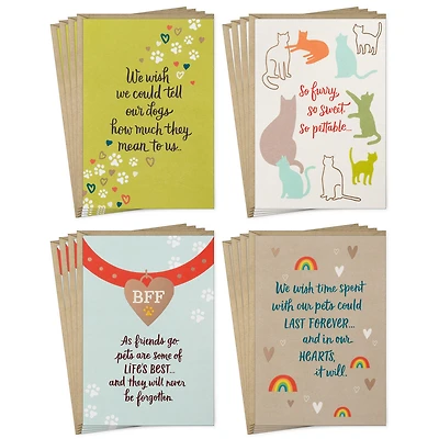 Loss of Pet Assorted Sympathy Cards, Pack of 16 for only USD 10.99 | Hallmark