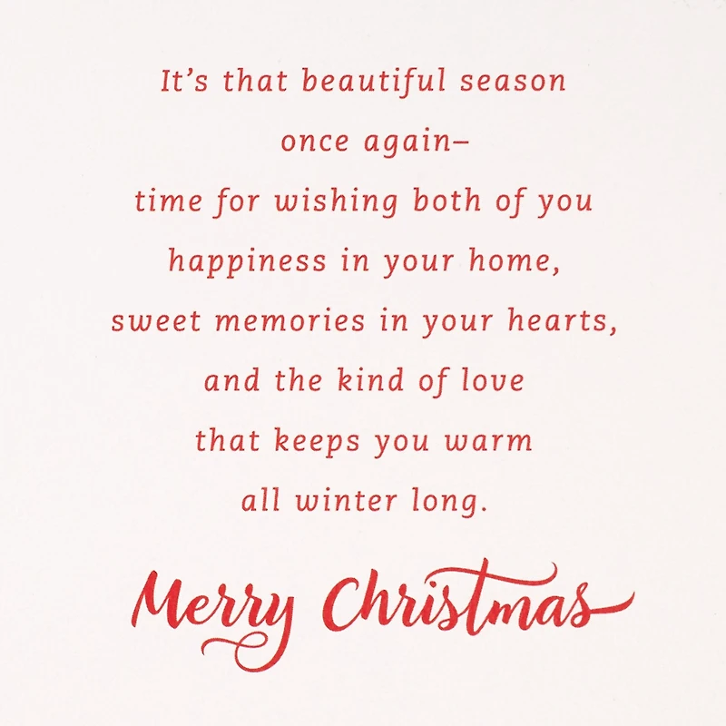 Wishing You Happiness and Sweet Memories Christmas Card for Son and Daughter-in-Law for only USD 5.99 | Hallmark