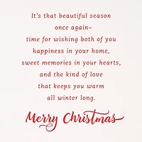 Wishing You Happiness and Sweet Memories Christmas Card for Son and Daughter-in-Law for only USD 5.99 | Hallmark
