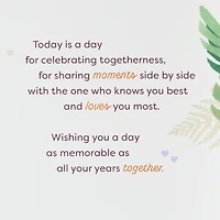 A Day for Celebrating Anniversary Card for Parents for only USD 5.99 | Hallmark