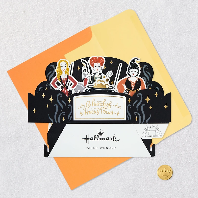Disney Hocus Pocus Sanderson Sisters 3D Pop-Up Halloween Card for only USD 7.99 | Hallmark