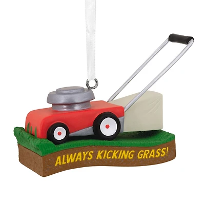 Kicking Grass Lawn Mower Hallmark Ornament for only USD 14.99 | Hallmark