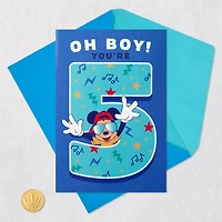Disney Mickey Mouse Rockin' Your Way Musical 5th Birthday Card for only USD 5.99 | Hallmark
