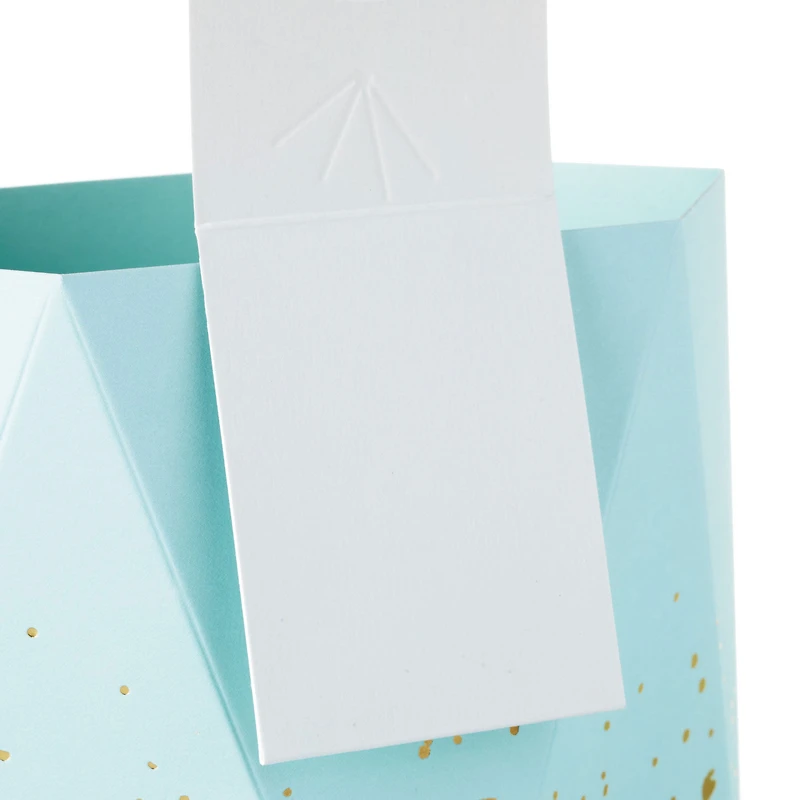 Build-a-Bouquet Celebrate Turquoise Blue Pop-Up Paper Vase With Mini Card for only USD 4.99 | Hallmark