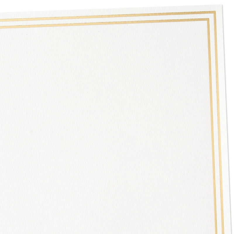 Double Gold Border Stationery Set, Box of 20 for only USD 14.99 | Hallmark