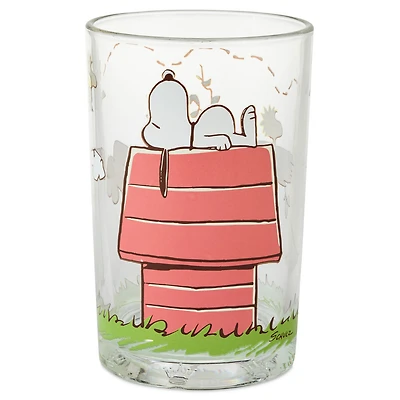 Peanuts® Snoopy on Doghouse Collectible Drinking Glass, 13.5 oz. for only USD 16.99 | Hallmark